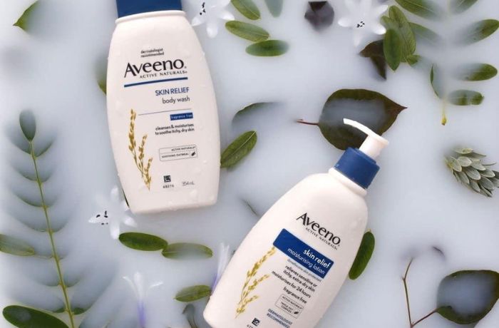 Aveeno sử dụng yến mạch để giúp nuôi dưỡng làn da của bạn