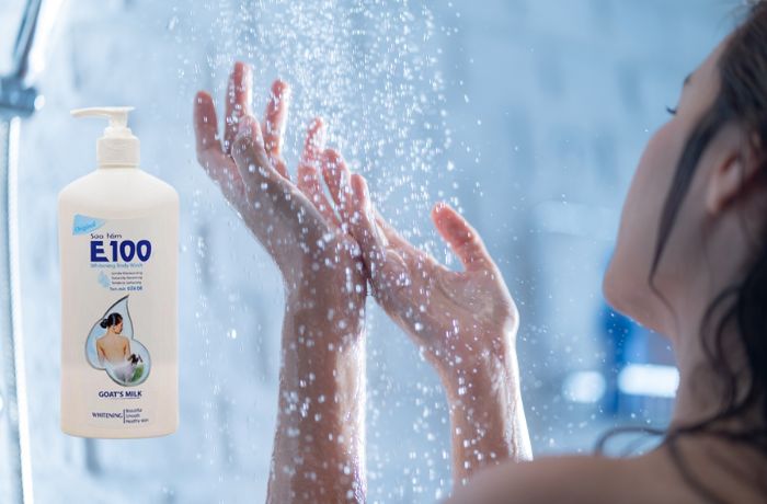 Công dụng Sữa tắm E100 màu trắng có tốt không?